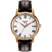 Tissot Carson-serien Kvartsverk 30M Vattentålig Klocka 40Mm Vit Urtavla Rostfritt Stålboett Läderarmband Herrklockor T085.410.36.013.00 White Dial Brown Strap white
