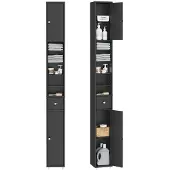 SoBuy BZR34-II-SCH Smal badrumskolonn 20x180 cm