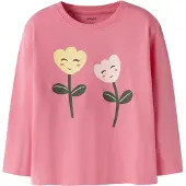 Name it T-shirt 'NMFVELDA' ljusgul / mörkgrön / pitaya / rosé