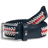 Tommy Hilfiger Kids Braided Square Buckle Elastic Belt
