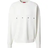 HUGO Sweatshirt 'Darislong' svart / naturvit
