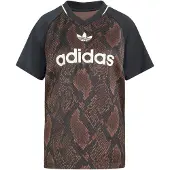 Adidas Snake Print Satin Jersey T-shirt Med Korta ärmar