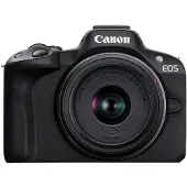 Canon EOS R50 speglös vloggkamera (svart) med RF-S18-45mm F4.5-6.