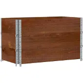 vidaXL Odlingslåda brun 100x50 cm massiv furu