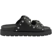 Buffalo Raya Ari West Läder Kvinnors Svarta Sandaler