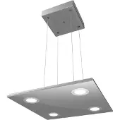 NABER Pendellampa Pano, dimbar, Aluminium / grå / zink, Vardagsrum / matsal, Rostfritt stål, Modern