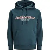 Jack & Jones Sweatshirt 'JORLakewood' petrol / persika / svart / vit