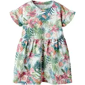 Name it Klänning - NmfJunni - Delikat Blue - - 2 år (92) - Klänning