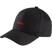 HUGO för kvinnor. 50519255 Svart keps med ansikte (OSFA), Casual, Bomull