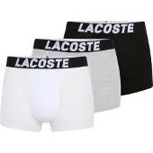 Lacoste Boxershorts gråmelerad / svart / vit