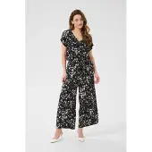 Kaffe Jumpsuit 'Beathe' svart / vit