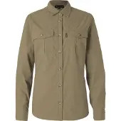 Pinewood Women's InsectSafe Poplin L/S Shirt Sandstone