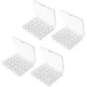 ISTOVO 100 Pcs Sewing Machine Bobbins with Case for Singer Janome