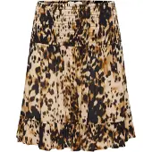 Kaffe Kjol 'KAThora Amber' ljusbeige / brun / mörkbrun