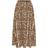 Kaffe Kjol 'Leopra' beige / brun / svart