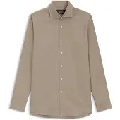 BOSS Regular-fit shirt in patterned Italian-made cotton