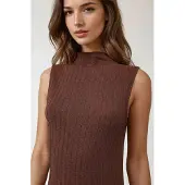 Hiccups for Kids Texturerad Halterneck Klänning Bodycon Maxi