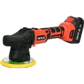 YATO YT-82920, Roterande polermaskin för bilen, 5000 RPM, Svart, Röd, 1,8 kg, Batteri