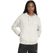 Adidas Sportsweatjacka 'Essentials' kräm / vit