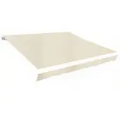 vidaXL Ersättningstyg för markis gräddvit 400x300 cm polyester
