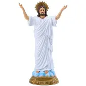 Melitt 8,86 Tum Lång Jesusstaty Helig Återfödelse Figur Hartsskulptur Påskdekor