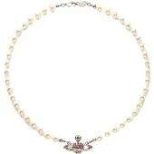 Vivienne Westwood Europeisk Låskedja Trendigt Rosa Halsband Damhalsband 63030006P209 Box