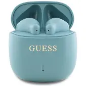 GUESS Bluetooth-hörlurar GUTWSJ14ESGQ TWS + dockningsstation turkos/turkos Tryckt Classic Logotyp