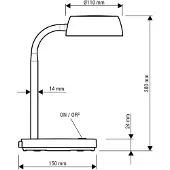 MAUL LED skrivbordslampa | Abby | vit