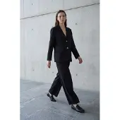 MyFashion Bomulls- och linnekavaj med knäppning