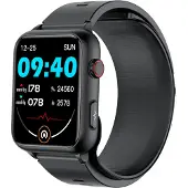 INF Smartwatch med stor skärm / blodtryck, puls, blodsyre Black