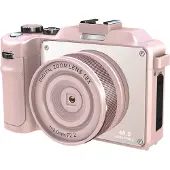 INF Digitalkamera 4K/48MP/18X digital zoom/stabilisering/autofokus/dubbelkamera Pink