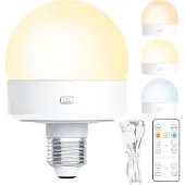 INF Uppladdningsbar LED-Lampa med fjärrkontroll 2-pack Magnetisk