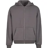 Build Your Brand Fluffy Sweatshirt Med Dragkedja