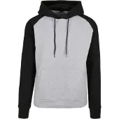 Build Your Brand Basic Raglan Tröja Med Huva