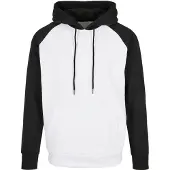 Build Your Brand Basic Raglan Tröja Med Huva