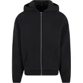 Build Your Brand Fluffy Sweatshirt Med Dragkedja