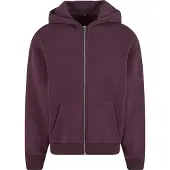 Build Your Brand Fluffy Sweatshirt Med Dragkedja