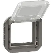Legrand mosaikadapter transparent 2 moduler antracit