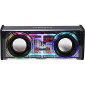 STREETZ Transparent Bluetooth-högtalare med TWS och LED, 10W
