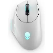 Alienware AW620M - Mus - högerhänt - optisk - 7 knappar - kabelansluten, trådlös - USB, 2.4 GHz - månljus - detaljhandel - låda