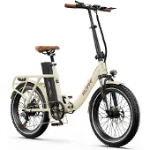 ONESPORT OT16 Elcykel 20 Däck 250W Motor 48V 17Ah Batteri vit