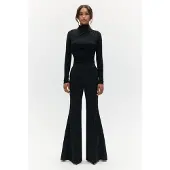 BENU Svart draperad blus