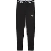 Puma Sportbyxa 'Strong' svart / vit