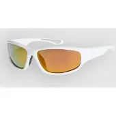 Dot Dash Eclipse Shiny White Solglasögon polarized infrared