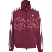 Adidas Originals Floral Gfx Firebird Loose Track Sweatshirt Med Dragkedja