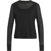 Adidas SOFT LUX SHEER LONG-SLEEVE tröja, storlek Small