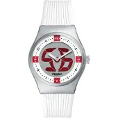 Fossil Analog klocka 'ARCHIVAL BIG TIC - England' ecru / silver