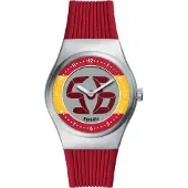 Fossil Analog klocka 'ARCHIVAL BIG TIC - Spain' curry / röd / silver