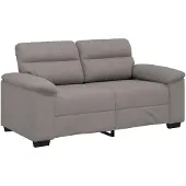 vidaXL 2-sitssoffa taupe 160x81x84 cm tyg