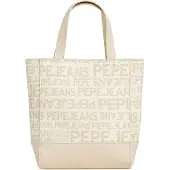 Pepe Jeans för kvinnor. PL0300071 Gracelyn handväska off-white (OSFA), Vit, Beige, Casual, Polyuretan